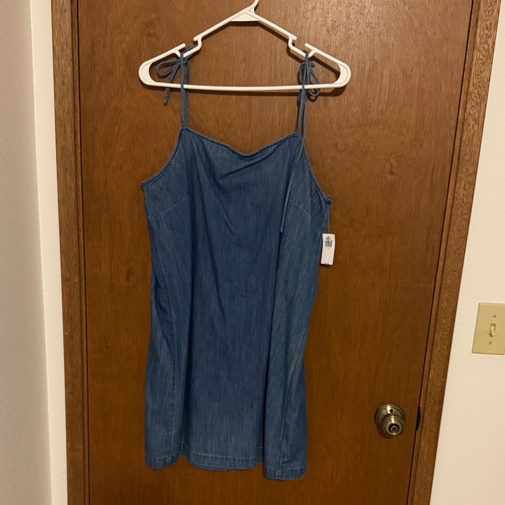 Old Navy Blue Denim Camisole Dress
